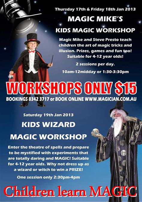 Local magic workshops